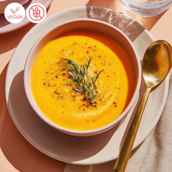 Velouté carottes, gingembre et coco