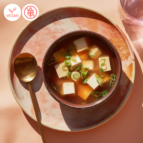 Soupe de miso au tofu et champignons