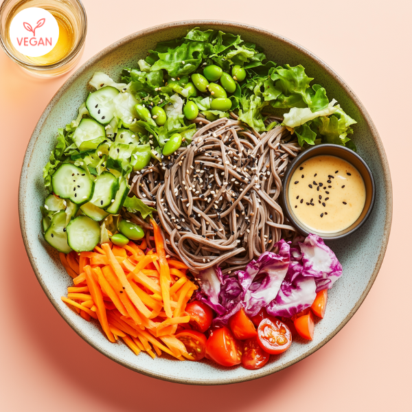 Salade zen nouilles soba-miso