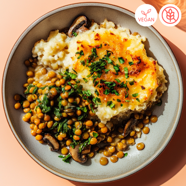 ❄️ Hachis parmentier végane aux lentilles et champignons (congelé)