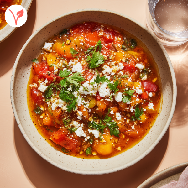 tchoutchouka aux poivrons et oeufs