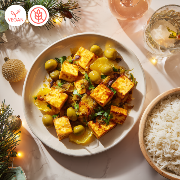 Poulet ou tofu au citron confit et olives