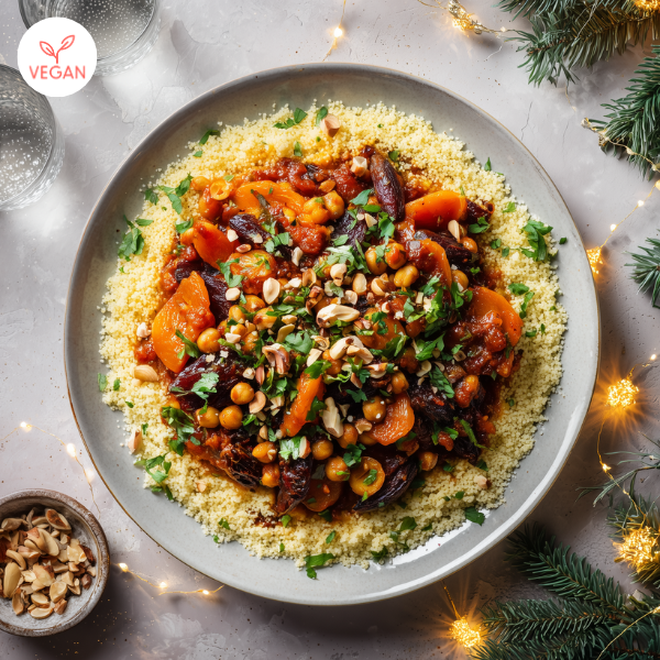 Tajine de légumineuses et fruits secs