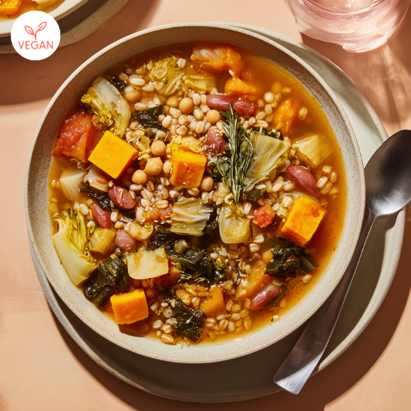 Soupe de légumes et légumineuses