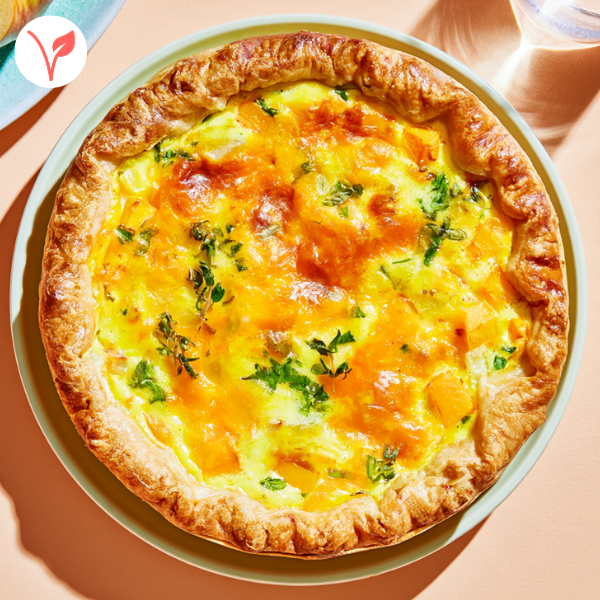 Quiche au panais, cheddar & thym, touche d’érable
